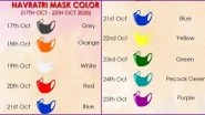 Navratri 2020 Colours of Facemasks & Dates: Day-Wise Navaratri Colour Code For the Nine Days Festival Dedicated to Goddess Durga