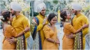 Neha Kakkar and Rohanpreet Singh's Haldi Ceremony: Bright and Sunny, the Duo Looks Radiant in their Yellow Outfits (View Pics)