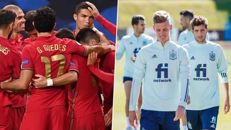 Portugal vs Spain Live Streaming Online, International Friendly 2020: Get Match Free Telecast Time in IST and TV Channels to Watch in India