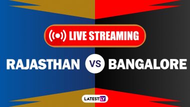 RR vs RCB, IPL 2020 Live Cricket Streaming: Watch Free Telecast of Rajasthan Royals vs Royal Challengers Bangalore on Star Sports and Disney+Hotstar Online