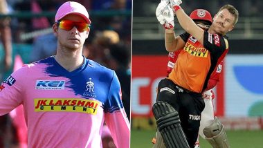 Rajasthan Royals vs Sunrisers Hyderabad, IPL 2020 Toss Report and Playing XI Update: Jason Holder Replaces Kane Williamson as SRH Skipper David Warner Elects to Field