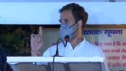Rahul Gandhi Calls PM Narendra Modi 'Coward', Says China Would've Been 'Thrown Out in 15 Mins' if Congress Was in Power (Watch Video)
