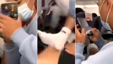 'Rude' Passenger on Sichuan Airlines Makes Co-Passenger Smell His Socks For Telling Him Not to Take Off His Shoes, Apologises After Social Media Outrage (Watch Video)