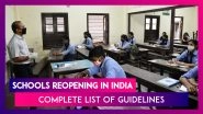 Schools Reopening In India: Ministry Of Education Issues SOPs; Says, 'No Assessment Up To 2&ndash;3 Weeks'; Here&rsquo;s The Complete List Of Guidelines