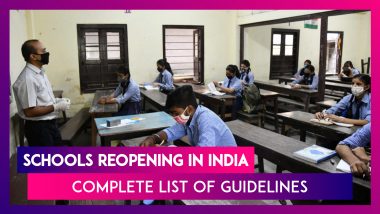 Schools Reopening In India: Ministry Of Education Issues SOPs; Says, 'No Assessment Up To 2–3 Weeks'; Here’s The Complete List Of Guidelines