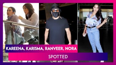 Kareena & Karisma Kapoor’s Work Date; Ranveer Singh & Nora Fatehi’s Quirky Airport Style; Vicky Kaushal Post Salon Session; Soha Ali Kha & Her Cute Little Daughter Inaaya Spotted