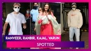Ranveer Singh Wears Pearl Necklace; Ranbir Kapoor, Varun Dhawan At Arjun Kapoor&rsquo;s House, Kajal Aggarwal Spotted With Mother; Mouni Roy Clicked At Dharma Office