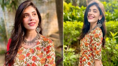 Sanjana Sanghi Is Bundling Up Some Narangi Sass With Phool Jaal and That Radiant Smile!