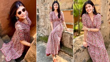 Sanjana Sanghi Is Channeling That Pretty in Pink Vibe With a Printed Angrakha!