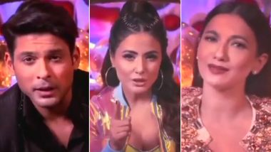 Bigg Boss 14: Mentors Sidharth Shukla, Hina Khan and Gauahar Khan To Rule These Three Spaces Of The House (Watch Video)