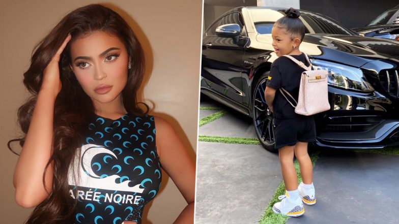 Kylie Jenner&rsquo;s Daughter Stormi Webster&rsquo;s First Day School Outfit Comprises of A Pink Herm&egrave;s Backpack Worth Over $10,000 (Watch Video)