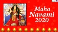 Subho Maha Navami 2020 Messages and Durga Puja HD Images: WhatsApp Stickers, Maa Durga GIFs, Facebook Greetings, SMS to Send Happy Maha Navmi Wishes