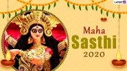 Subho Maha Sasthi 2020 Wishes & Photos: Happy Durga Puja Images, Greetings Written in Bengali, Pictures, Wallpapers and WhatsApp Stickers to Send to Loved Ones