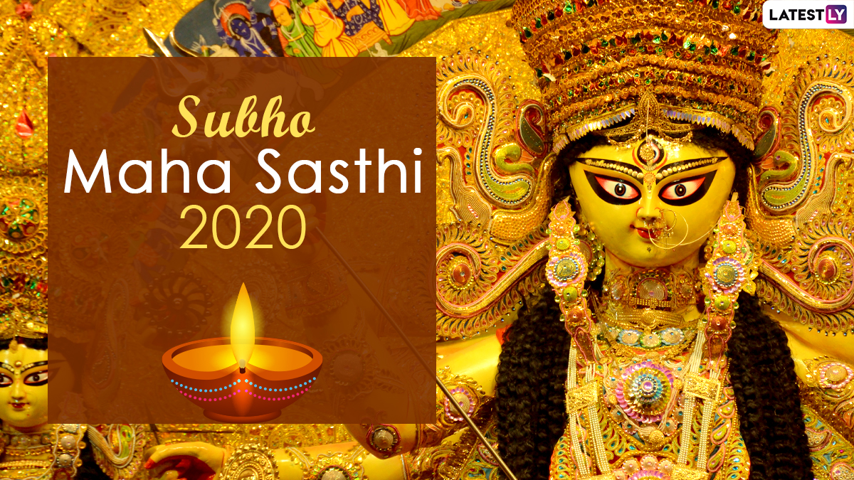 Happy Durga Puja 2020 Images With Subho Maha Sasthi Greetings ...