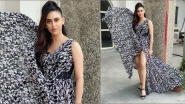 Krystle D&rsquo;Souza Flaunts Flowy Thigh-High Slit Printed Dress and Top-Knot Ponytail in New Instagram Pic