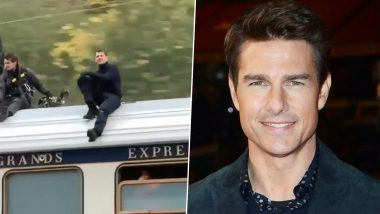 Mission Impossible 7: Tom Cruise's Stunt Atop A Speeding Train in Norway Goes Viral From Sets (Watch Videos)