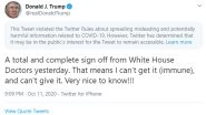 Twitter Flags Donald Trump's 'Can't Get Coronavirus' Tweet For Violating Rules About Spread of Misleading Information on COVID-19