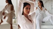 Nushrat Bharucha Promotes Chhalaang With a Slick All White Street Style Vibe!
