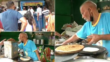 Baba Ka Dhaba Gets Crowded as People in Delhi's Malviya Nagar Queue Up at the Food Joint After Video of the Octogenarian Couple Goes Viral; View Pics