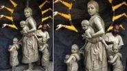 Ma Durga Depicted as 'Migrant Mother With Her Children' in Kolkata's Barisha Club Durga Pujo 2020 Pandal, View Pics of Pallab Bhowmick's Durga Idol Avatar