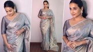 Vidya Balan Goes for an Effortlessly Chic and a Thrifty Saree Style!