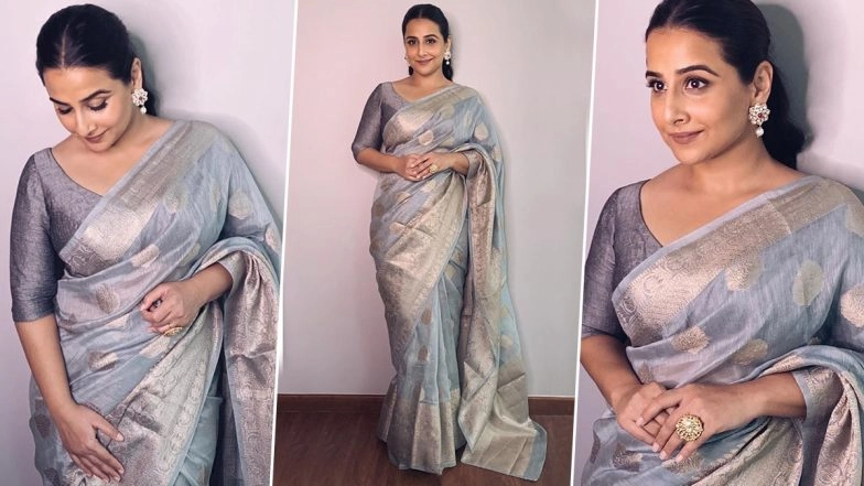 Vidya Balan Goes for an Effortlessly Chic and a Thrifty Saree Style!