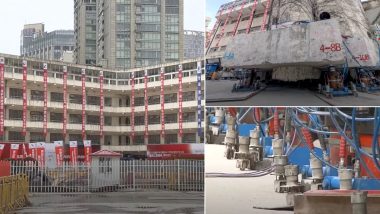 'Walking' Building in China! 85-Year-Old Construction of 5-Storey School Building Relocated in Shanghai Using Robotic Walking Machine (Watch Video)