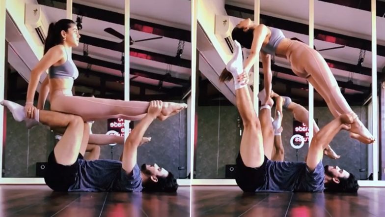 Alaya F Tries Perfect Lading but Fails to Get the Fall Right While Practising an Amazing Dance Move – WATCH
