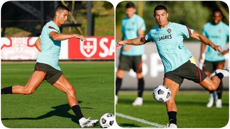 Cristiano Ronaldo Practices With Team Portugal for the First Time After COVID-19 Recovery Ahead of Their UEFA Nations League 2020 Against France (See Pics)