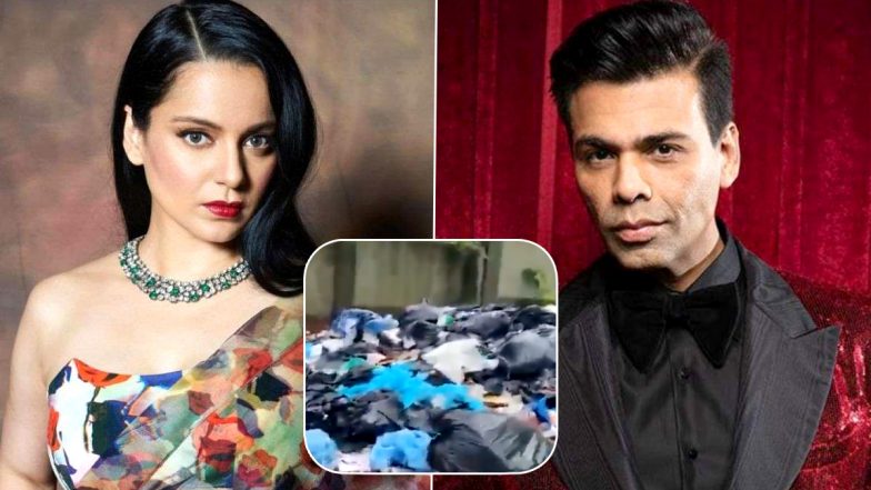 Kangana Ranaut Shares Video That Alleges Karan Johar’s Team Threw Biomedical Waste on Roadside at Nerul Village in Goa – WATCH