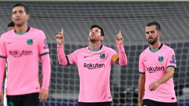 Lionel Messi Leads Barcelona to a 2-1 Win Against Rayo Vallecano, Copa del Rey 2021 (Watch Video)