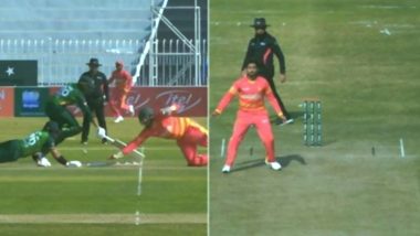 Haris Sohail & Imam Ul Haq’s Comical Run-Out During Pakistan vs Zimbabwe 1st ODI 2020 Garners Criticism From Netizens