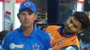 Rishabh Pant Videobombs Delhi Capitals Head Coach Ricky Ponting&rsquo;s Interview, Netizens React With Funny Memes (Watch Video)