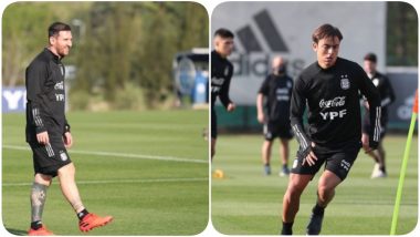 Lionel Messi, Paulo Dybala & Other Argentine Players Prepare for ARG vs ECU, 2022 FIFA World Cup Qualifier (See Pics)