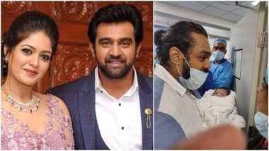 Late Actor Chiranjeevi Sarja's Wife Meghana Raj Blessed With a Baby Boy, See First Picture
