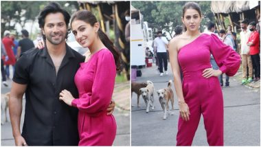 Varun Dhawan and Sara Ali Khan Kickstart Coolie No 1 Promotions on the Sets of The Kapil Sharma Show (View Pics)