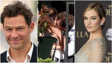 Lily James and Married Co-Star Dominic West's PDA Pictures from their Roman Holiday Go Viral on the Internet