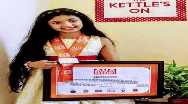Saanvi M Prajit, 10-Year-Old Kerala Girl, Makes It to Record Books by Cooking 33 Dishes in an Hour