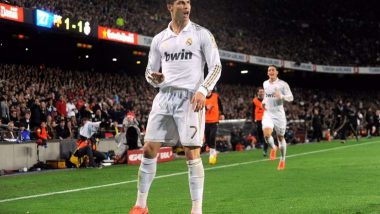 Cristiano Ronaldo’s ‘Calma Calma’ Celebration From 2012 Goes Viral Ahead of El Clasico 2020-21 (Watch Video)