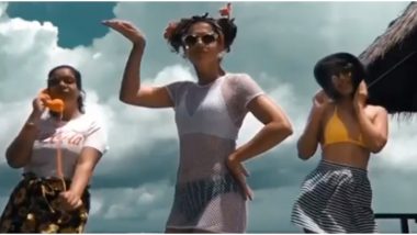 Bikini-clad Taapsee Pannu, Sister Shagun and Boyfriend Mathias Dance to Yashraj Mukhate's Biggini Shoot Mix (Watch Video)