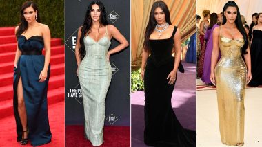 Kim Kardashian West Birthday Special: A Red Carpet Darling, She Knows How to Put Her Best Fashion Foot Forward (View Pics)