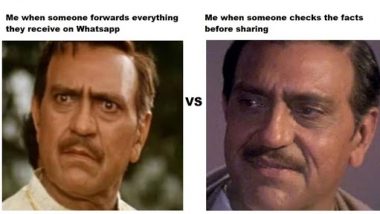25 Years of DDLJ: PIB Fact Check Tweets Amrish Puri Meme With Photos From DDLJ to Show How Fake News Should Be Prevented; See Viral Meme