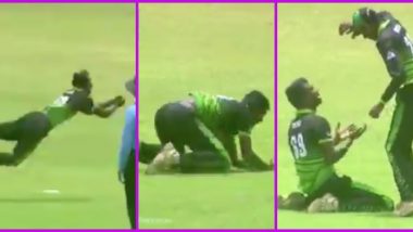 Sprinter or Cricketer? Bowler Runs 'Miles' to Complete Caught and Bowled in Army Commander’s T20 League, Video Goes Viral