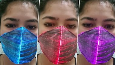 LED Light Face Mask for Diwali 2020! Let Your Face Shine LITERALLY This Deepawali with Glowing Face Covers That Make for the Perfect Definition of Festivities This Year