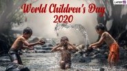 World Children&rsquo;s Day 2020 HD Images, WhatsApp Stickers, Facebook Greetings and Wishes to Share on the Observance