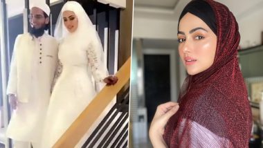 Bigg Boss 6 Fame Sana Khan, After Quitting the Industry, Ties The Knot With Gujarat-Based Mufti Anaas (View Pics and Video)