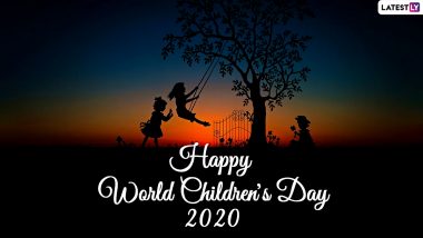 Happy Universal Children's Day 2020 Greetings and HD Images: WhatsApp Stickers, Facebook GIFs, SMS Messages and Wishes to Send on World Children's Day