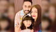 Abhishek Bachchan and Aishwarya Rai Bachchan Pose For Cute Selfies With Their &lsquo;Darling Angel Aaradhya&rsquo; On Her Ninth Birthday! (View Pics)