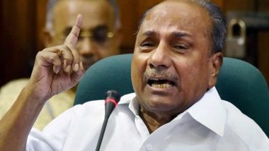 AK Antony, His Wife Elizabeth Antony Test Positive For COVID-19; Former Defence Minister Admitted to AIIMS in Delhi