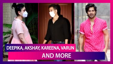 Deepika Padukone At Dharma Office; Akshay Kumar, Bhumi Pednekar & Huma Qureshi At Lara Dutta’s House For Dinner; Kareena Kapoor’s Maternity Fashion; Varun Dhawan’s Pink Shirt Look & More